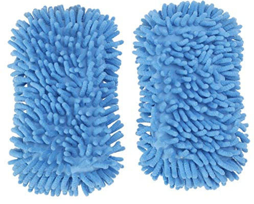 HOLIDYOYO 2 pièces de Lavage Auto Microfibre Chenille Ultra Fins pour Nettoyage de Voiture et Bleu Ciel
