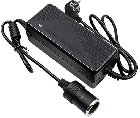 AC À DC Adaptateur Converter, Convertisseur De Tension 12v, 180w/15a Adaptateur Allume Cigare Secteur, Adaptateur Secteur pour Voiture, Chargeur Secteur Transformateur Convertisseur pour Glacière