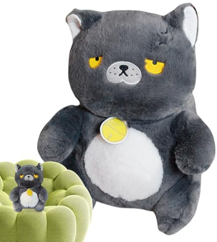 Peluche Gatto - Morbido Peluche Confortevole Giocattoli,Giocattolo Morbido per Decorazione Casa - per Bambini Ragazzi Adulti per Gioco Nanna Camera da Soggiorno Studio Divano Compleanno e Festività
