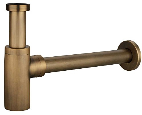 Lusso Bagno Cucina Sifone de Lavabo Lavello Tondo Ottone Antico Sanlingo