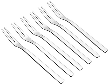 Lesbin 12-Piece 2-Prong Fork, Stainless Steel Fruit Forks, 5.4-Inch