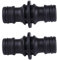 Topways® 2 Pezzi Plastica in Metallo Estensore del connettore all'estremità Doppia del Tubo Flessibile per unire Il Tubo da Giardino Double Male Hose Connector