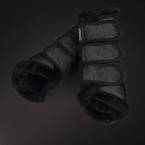 Eskadron Gamaschen Soft Tendon Faux Fur Platinum 18 Größe S, Farbe schwarz