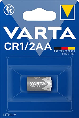 VARTA Batterien CR1/2 AA Lithium Rundzelle, 1 Stück, 3V, Spezialbatterien für elektronische Geräte, mit langanhaltender, höchster Leistung