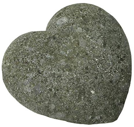 STONE art & more XL Stein Herz 30cm, grüner Lavastein, Naturstein, Garten Deko, Grabschmuck, Steinmetzarbeit, Unikate, frostfest