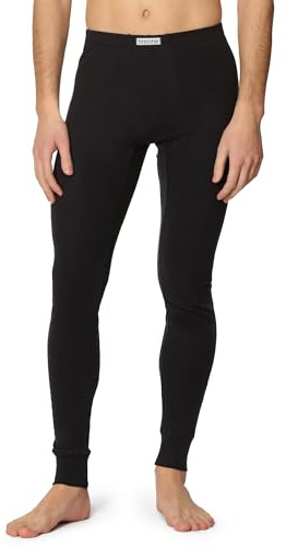 Timone Calzamaglia Uomo Lunga TI30-127(Nero, XXL)