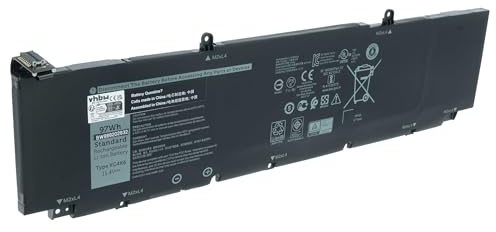 vhbw Akku kompatibel mit Dell XPS 17 9700 9700-2194, 9700 9700-2200, 9700-C9T5T Notebook (8000mAh, 11,4V, Li-Polymer)