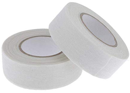 U/ D 2 Rollen Hockey-Griffband für Eishockeyschläger, auch ideal für Baseballschläger, Feldhockey, Badminton, Tennisschläger und mehr (weiß)