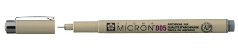SAKURA Pigma Micron 005 Fineliner - 0,20 mm Cool Gray - Archivtinte Auslaufsicher Wasserfest Ideal für Illustrationen & Zeitschriften