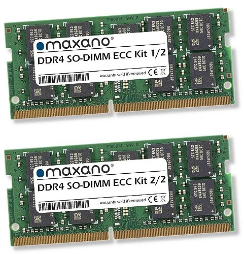 Maxano Mémoire RAM DDR4 2666MHz SO-DIMM ECC Barrette de RAM Carte RAM compatible avec Synology DiskStation DS1621+ 32 Go (2 x 16 Go)