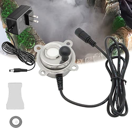 TTiiLoe Stainless Steel Mist Maker Fogger Christmas Fountain Pond Fog Machine Smoke Machine Air Humidifier for Party, Pond, Fish Tank