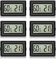 6 Stück LCD Digital Thermometer Hygrometer, Mini Digital Innen Temperaturmesser Feuchtigkeitsmesser, Zimmerthermometer Luftfeuchtigkeitsmesser für Zuhause Büro Gewächshaus Autos