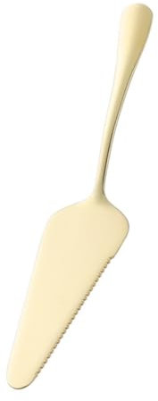 Alipis Pala Per Torta in Acciaio Inox 304 Seghettata, Spatola Da Forno Per Pizza e Formaggio, Lama Placcata Oro Chiaro, Utensile Ergonomico Per Cucina Domestica e Regalo