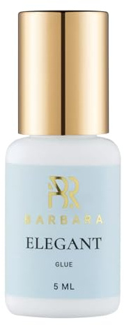 Colle Professionnelle pour Extensions de Cils Barbara Elegant | Adhésion Rapide en 1 Sec. | Tenue Jusqu'à 8 Semaines | Idéale pour One to One et Volume | Application Rapide | Haute Qualité (5ml)