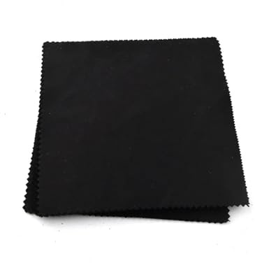 GSCLZ Putztuch 100 Stück weiß 14 x 14 cm Sublimations-Mikrofaser-Reinigungstuch Brillenputztuch Bildschirm Linsentuch schwarz grau ReinigungstüCher (Color : Black)
