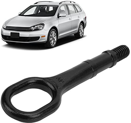 Zohisin Gancio Traino Auto Nero Occhiello di Traino Resistente Anello rimorchio paraurti in Metallo Pesante con Vite per Sostituzione codice Uno Ti Zero ottocentocinque seicentoquindici a
