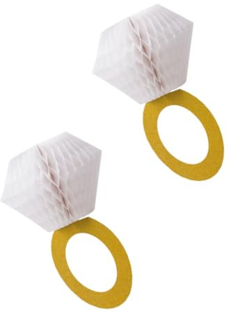 TINEASUR 2stücke Papier Honeycomb Hängedekorationen Für Hochzeiten Und Vorschläge Goldfarbene Partyornamente Für Romantische Foto-Requisiten Und Stilvolle Raumgestaltung