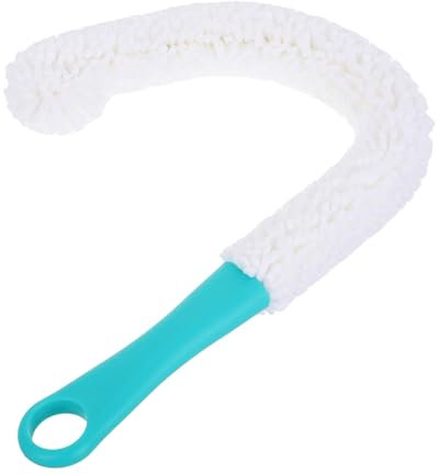 FONDOTIN Cepillo Limpiador Flexible para Copas De Vino 42 Cm Mango Verde, Herramienta para Limpieza De Decantadores y Botellas, Elimina Manchas, Uso Doméstico, Adecuado para Amantes del Vino