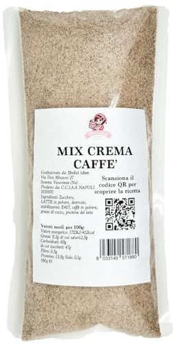 Mix Crema Caffè 180g – Preparato Istantaneo per Crema Fredda al Caffè, Senza Glutine, Facile da Preparare con Latte Freddo