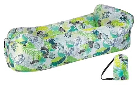 Quorvex Aufblasbare Couch - Aufblasbare Liege | Tragbare Sofa | Faltbare Luftliege Camping | Leicht Air Lounger | wasserdichte Bequeme Liege | Campingstuhl Für Indoor, Outdoor, Reisen