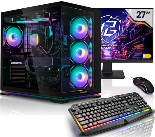Aurum Komplett Set Gaming PC Intel Core i9-12900KF • 27 Monitor • GeForce RTX5060Ti 16GB • 32GB DDR4 • 1TB M.2 SSD • Windows 11 • Wasserkühlung • Tastatur • Maus pc Gaming komplettpaket