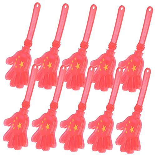 JECOMPRIS 10 pezzi Trombette da Festa Clapper Mano con Della Strumenti per Feste e Celebrazioni Accessori per e Divertimento per Adulti