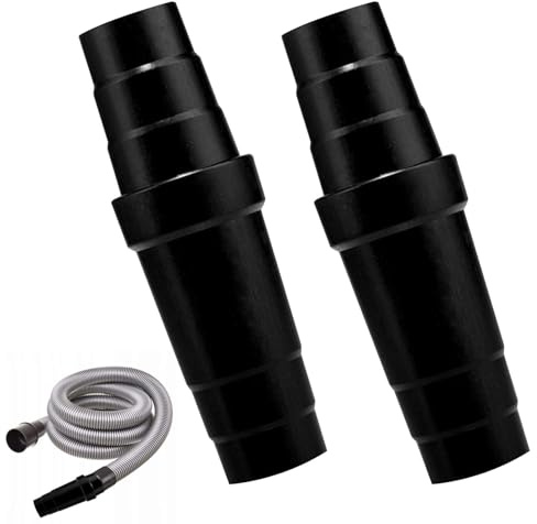 2 Pack Vacuum Cleaner Hose Adapter, Dust Extractor Hose Adapter, Universal Dust Collection Connector Tool Accessories for Table Saw Circular Sander Grinder Planer Router Drill (31.5mm-45mm)