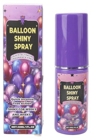 Yinhing 2 Pièces 30 Ml Premium Spray Brillant pour Ballons Finition Haute Brillance Durable pour Créer une Ambiance Lors des Mariages, des Anniversaires et des Célébrations de Vacances pour la