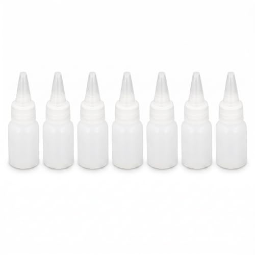 EIMSOAH 100 St Små Plastflaskor med Våg 20 Ml, Brett Användningsområde för Kosmetika Lotions Schampon Oljor Lim Färger Tvålar, Lätta Bärbara Flaskor för Picknick