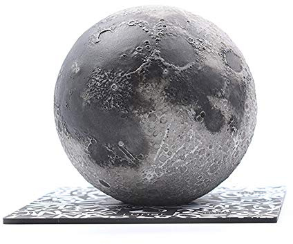 Tlyd Simulieren Der Mond Modell Handmade 3D Printed Resin AR Astronomie Popularisierung Werkzeug Anwendung Das Interaktive Erlebnis Von Augmented Reality View Detailed Sehenswürdigkeiten (8Cm)