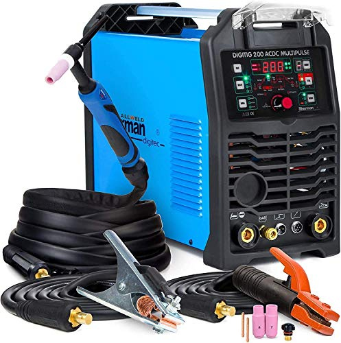 Soldadura inverter TIG Pulse AC DC Soldadura Sherman MULTIPULSE Sin GAS MMA AC Pulsación TIG Soldadura 200A 220V / SOLDEO en FRIO/Soldador aluminio/tig ac/Maquina de soldar tig/tig acdc