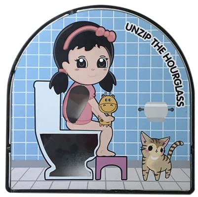 AIMAISEN Toilette Clessidra Timer 5 Minuti Sabbia Clessidra Bagno Cucina WC Clessidra Decor Timer Bambini Spazzolatura Strumento di Tempo Creativo Doccia Ornamenti del Desktop (G)