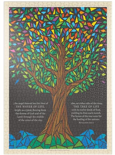 MyPuzzle Albero Della Vita, Poster D'epoca - Premium 1000 Pezzi Puzzle - MyPuzzle Collezione speciale di Anderson Design Group
