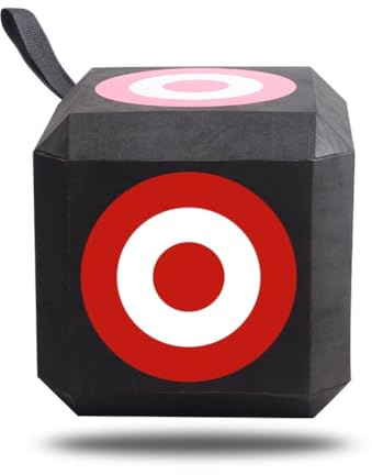 Leopacat Archery Target Cube, 23cm 6 Sided EVA Archery Shooting Bow Aiming Cube with Carry Handle Outdoor Recurve Bow and Arrow Straight Pull Bow General Equipment Lightweight Self Healing Foam