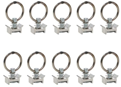 LOADCARE Fitting für Airlineschiene – Ringöse aus Metall – Endbeschlag für Zurrschiene – für Anhänger, PKW, Camper & LKW