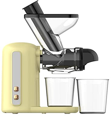 CRBUDY Exprimidor eléctrico Lento multifunción para Frutas y Verduras, Extractor de Prensa en frío, exprimidor automático, exprimidor de cítricos, licuadora portátil (Color: Azul, tamaño: