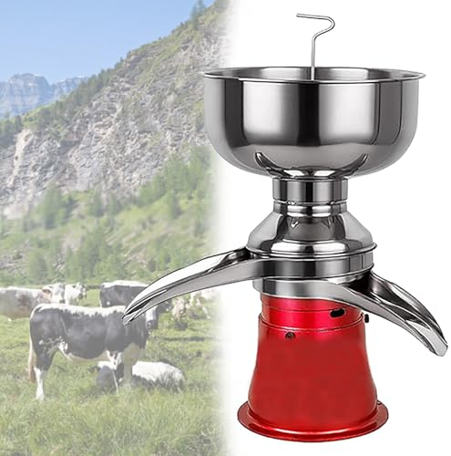 Quixnova Séparateur électrique de crème de Lait Frais pour Lait de Vache 50L/H Machine de séparation de Lait et de Beurre de crème, séparateur centrifuge de crème de Lait pour la Famille