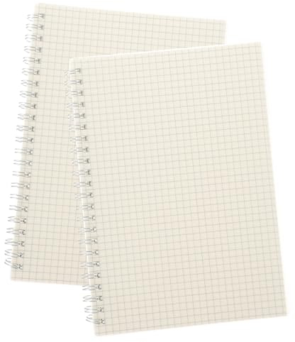 Lurrose 2stücke Spiralblock Mit Graphischem Papier Für Tägliche Planung Notizen Und Organisation Leicht Zu Tragen Und Praktisch Im Gebrauch