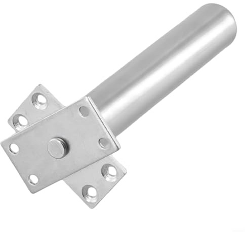Yuanpgky Cierrapuertas oculto pulido para puertas internas, resorte de cadena tubular, cierre de puerta suave, cierre de puerta suave (plateado)