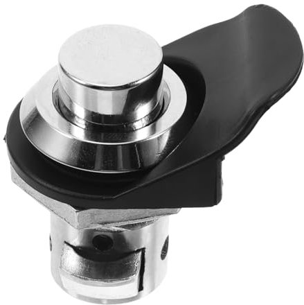 JEWEDECO Push Button Push-to-Close Latch Zinc Alloy Round Head Cabinet Lock Industrial Electrical Box Door Latch for Tool Box Marine Use
