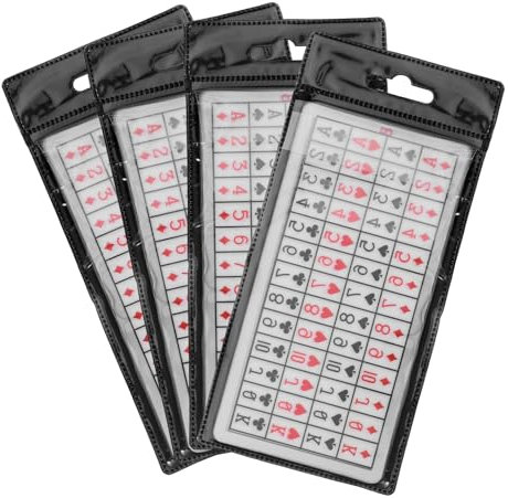 ERINGOGO 4sätze Gimmick Karten Für Poker Spiele Interaktive Unterhaltung Mentalismus Und Zaubertricks Für Partys Und Gesellschaftsspiele Leicht Und Tragbar Requisiten Für Und Spieler