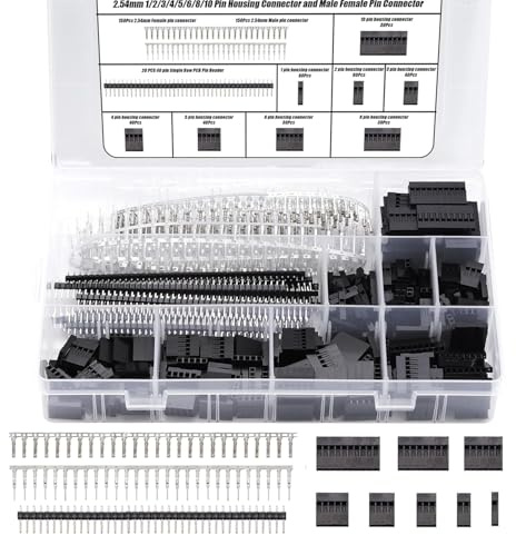 Harrisen 1450 pezzi 2,54 mm Dupont maschio femmina Dupont connettore alloggiamento connettore 1/2/3/4/5/6/8/10 poli, connettore per cavi, PCB