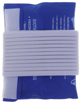 GALPADA Wärme und Kältebänder mit Verstellbarem Stoffband Medizinische und Kühlkompresse in Blauer Kühltasche für Sommer zur Effektiven Kühlung und Schmerztherapie