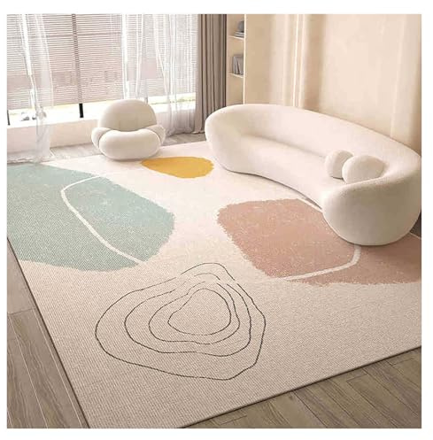 Mjuk, Halkfri Kristall Sammetsmatta, Lyxig, Slät, Modern, Minimalistisk Sängmatta For Vardagsrum Hotell Hemmakontor Och Sovrumsinredning(160x210cm)
