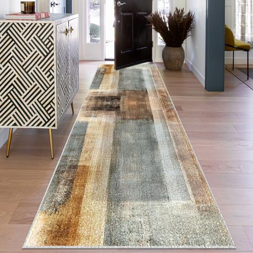 Tapis de Passage Long 80 x 150 cm Tapis de Cuisine Antidérapants Lavable Tapis de Couloir Long Tapis Cuisine Devant Evier Absorbant Tapis de Porte Tapis Entree Interieur Tapis de Salon Chambre