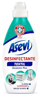 Asevi Desinfectante Textil - Limpiador Textil - Limpia y Desinfecta - Elimina Gérmenes, Bacterias y Ácaros - Elimina Malos Olores -Sin Lejía - Aroma Fresco y Limpio - Envase de 720 ml