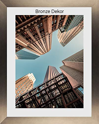 Bilderrahmen Diamond 80x120 cm Bronze Optik ideal für Diamond Painting mit 1mm antireflex Kunstglas