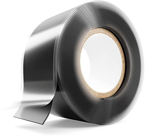 ABSINA greate selbstverschweißendes Isolierband 25 mm x 3 m - Silikonband schwarz für Wasser & Luft - Dichtungsband, Silikon Tape, Reparaturband, Elektro, Isoband Elektriker, Industrieband