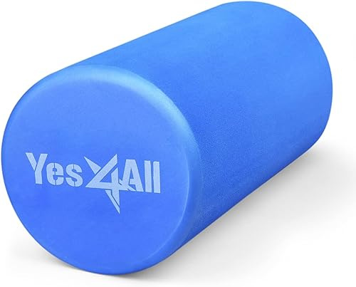 Yes4All Rodillo de Espuma Firme EVA para Espalda - Rodillo Redondo para Ejercicio, Yoga y Pilates 30/45/60/90 cm