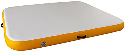 ZXQZ Sonnenbaden Poolliege & Schwimmer, Aufblasbare Schwimmer, Antihaft-PVC, Mehrzweck-Schwimmbad-Matratze, Ideal für Meer, See, Pool (Color : Yellow)